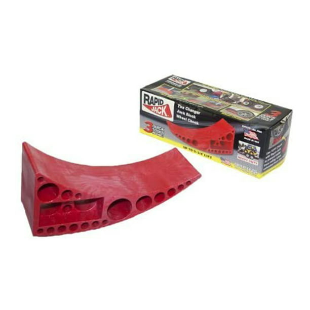 Jack Post Block Includes 2 Bumper Stickers Easy RV or Trailer Leveling Jack Pad Block Doubles as Jack Wheel Holder and Wheel Chock Andersen Hitches Rapid Jack 3620 